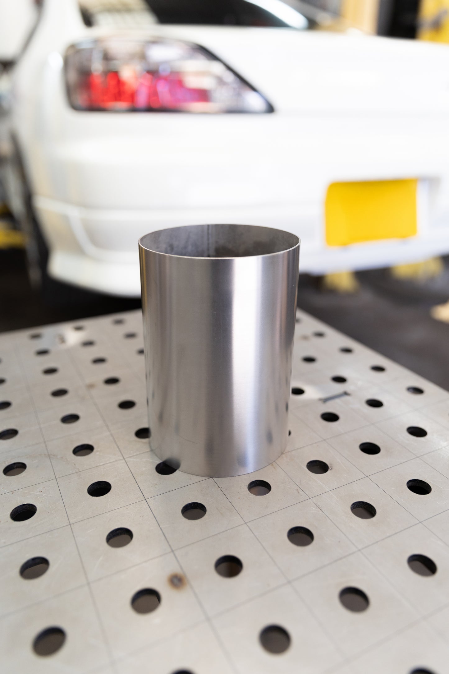 4 Inch titanium tailpipe trim - brushed